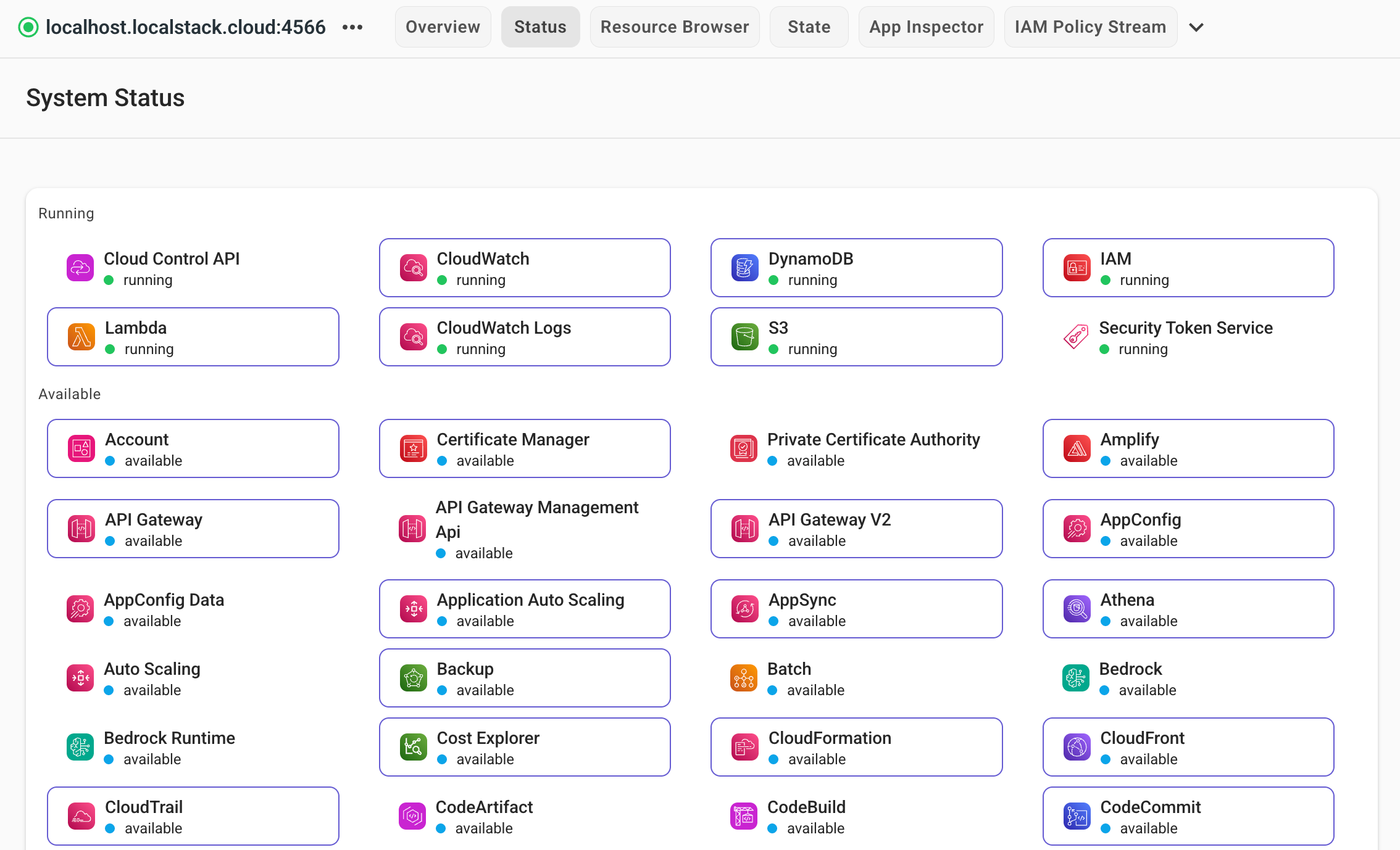 Inspect Resources using LocalStack Web Application